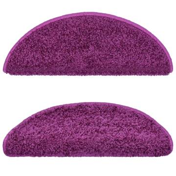 Violet Stair Mats 10 pcs - 65x21x4 cm | Hipomarket UK