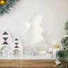  Wooden Christmas Tree for Decoration White 60 cm Solid Wood Pine Colour white Size 60 cm Quantity in Package 1 Number of Branch Tips 