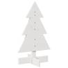 Wooden Christmas Tree Decoration - 60 cm White Solid Pine