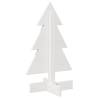 Wooden Christmas Tree Decoration - 60 cm White Solid Pine