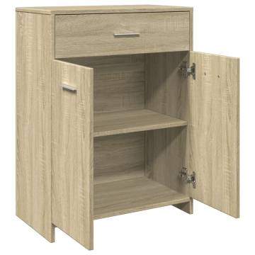 4 Piece Bathroom Furniture Set in Sonoma Oak | Hipomarket