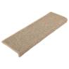 Self-Adhesive Stair Mats - 15 pcs Dark Beige | HipoMarket