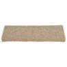 Self-Adhesive Stair Mats - 15 pcs Dark Beige | HipoMarket