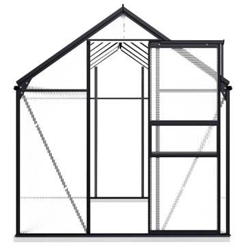 Anthracite Aluminium Greenhouse 7.03 m² - Durable & Spacious