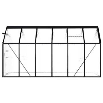 Anthracite Aluminium Greenhouse 7.03 m² - Durable & Spacious