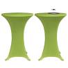 Stretch Table Cover Set - 4 pcs, 80 cm Green | Hipo Market