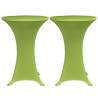 Stretch Table Cover Set - 4 pcs, 80 cm Green | Hipo Market