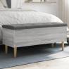  Storage Bench Grey Sonoma 102x42x46 cm Engineered Wood Colour grey sonoma Size 102 x 42 x 46 cm 