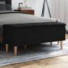  Storage Bench Black 102x42x46 cm Engineered Wood Colour black Size 102 x 42 x 46 cm 