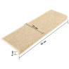 Self-Adhesive Sisal-Look Stair Mats - 15 pcs Light Beige