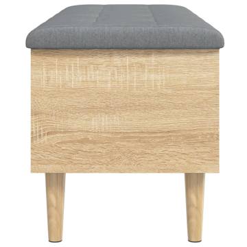 Storage Bench Sonoma Oak - Stylish & Functional 102x42x46 cm