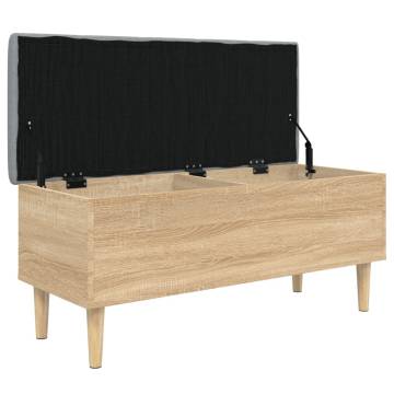 Storage Bench Sonoma Oak - Stylish & Functional 102x42x46 cm