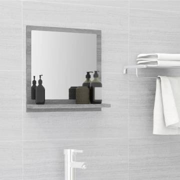 Bathroom Mirror Grey Sonoma - Stylish & Practical 40x10.5x37 cm