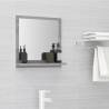  Bathroom Mirror Grey Sonoma 40x10.5x37 cm Engineered Wood Colour grey sonoma Size 40 x 10.5 x 37 cm Quantity in Package 1 