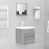 Bathroom Mirror Grey Sonoma - Stylish & Practical 40x10.5x37 cm