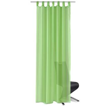 Apple Green Sheer Curtain 140x245 cm - 2 Pcs | Hipo Market