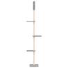 Floor to Ceiling Cat Tree - Light Grey 267.5-297.5 cm | HipoMarket