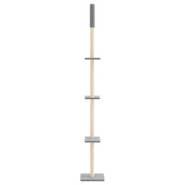 Floor to Ceiling Cat Tree - Light Grey 267.5-297.5 cm | HipoMarket