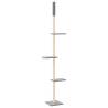 Floor to Ceiling Cat Tree - Light Grey 267.5-297.5 cm | HipoMarket