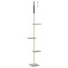 Floor to Ceiling Cat Tree - Light Grey 267.5-297.5 cm | HipoMarket