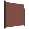 Patio Retractable Side Awning 140x500 cm Brown - Hipomarket