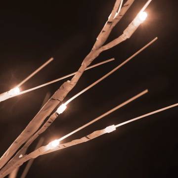 LED White Birch Tree with 128 Warm White LEDs - 220 cm