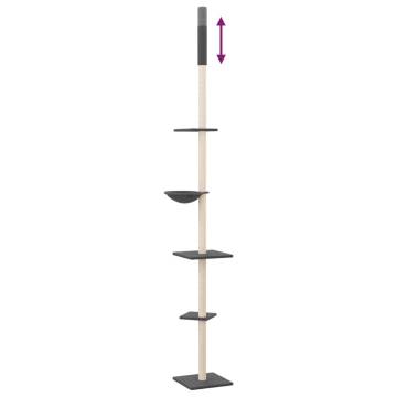 Floor to Ceiling Cat Tree - Dark Grey | Hipomarket UK