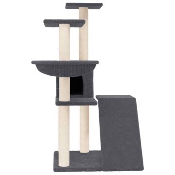 Cat Tree with Sisal Scratching Posts - Dark Grey 94 cm