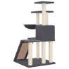 Cat Tree with Sisal Scratching Posts - Dark Grey 94 cm