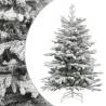 Artificial Hinged Christmas Tree with Flocked Snow - 240 cm