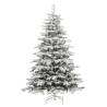 Artificial Hinged Christmas Tree with Flocked Snow - 240 cm