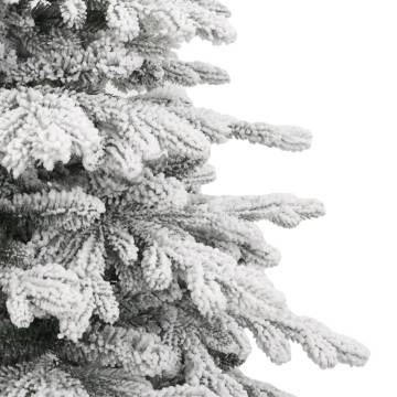 Artificial Hinged Christmas Tree with Flocked Snow - 240 cm