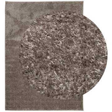 Rug ISTAN High Pile Shiny Look Grey 200x280 cm | HipoMarket UK