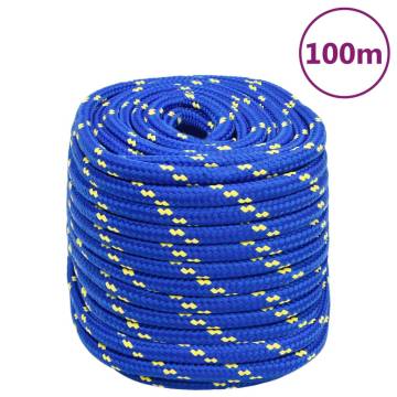 Boat Rope Blue 16mm 100m Polypropylene - Durable & Versatile