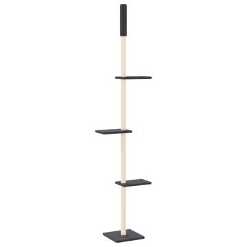 Floor to Ceiling Cat Tree Dark Grey - Entertain Your Cats | HipoMarket