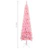 Slim Pink Christmas Tree 240 cm - Unique Holiday Centerpiece