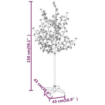 Cherry Blossom LED Tree - 120 Warm White LEDs (150 cm)