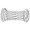 Braided Boat Rope White 5mm x 250m - Durable Polyester