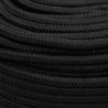 Boat Rope Full Black 6 mm x 25 m - Durable Polypropylene