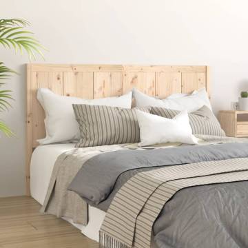 Solid Pine Wood Bed Headboard - 140.5x4x100 cm | Hipomarket