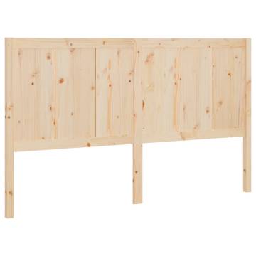 Solid Pine Wood Bed Headboard - 140.5x4x100 cm | Hipomarket