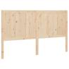 Solid Pine Wood Bed Headboard - 140.5x4x100 cm | Hipomarket