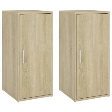 Shoe Cabinets 2 pcs Sonoma Oak - Stylish Storage Solution