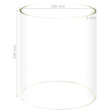 Glass Cylinder for Hot Dog Warmer 200x240 mm - HipoMarket