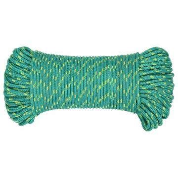 Boat Rope Green 4mm 25m Polypropylene - Durable & Versatile