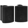 Wall-mounted Stereo Speakers - 80 W Black Indoor/Outdoor