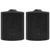 Wall-mounted Stereo Speakers - 80 W Black Indoor/Outdoor