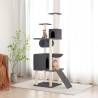 Cat Tree with Sisal Scratching Posts - Dark Grey 168 cm