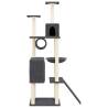 Cat Tree with Sisal Scratching Posts - Dark Grey 168 cm