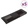 Self-Adhesive Stair Mats 5 pcs - Black & Grey | HipoMarket